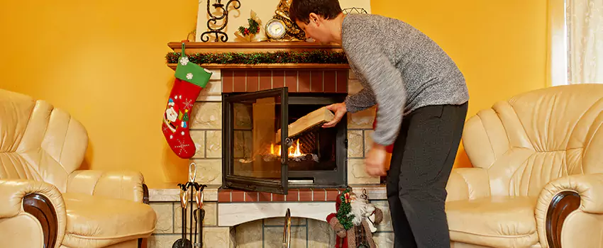Rusted Metal Fireplace Restoration in Tullahoma, Tennessee